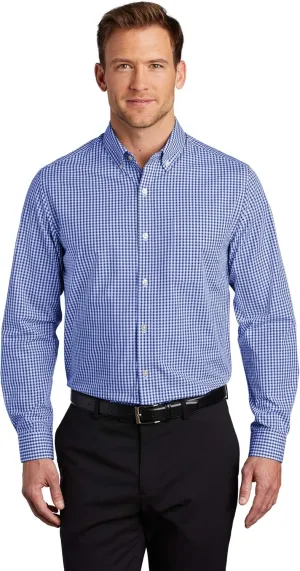 Port Authority Men's Broadcloth Gingham Easy Care Button-Down Shirt