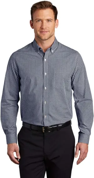 Port Authority Men's Broadcloth Gingham Easy Care Button-Down Shirt