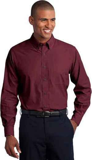 Port Authority Men's Crosshatch Easy Care Button-Down Shirt