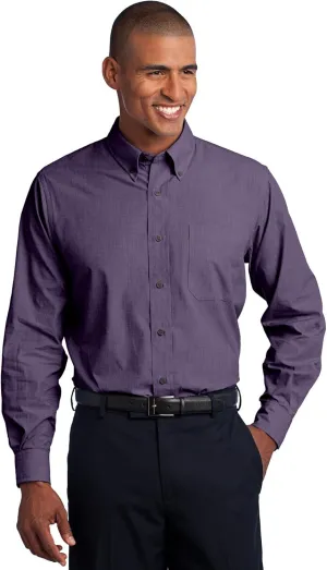 Port Authority Men's Crosshatch Easy Care Button-Down Shirt