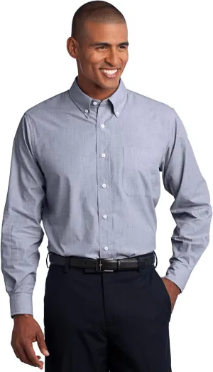 Port Authority Men's Crosshatch Easy Care Button-Down Shirt