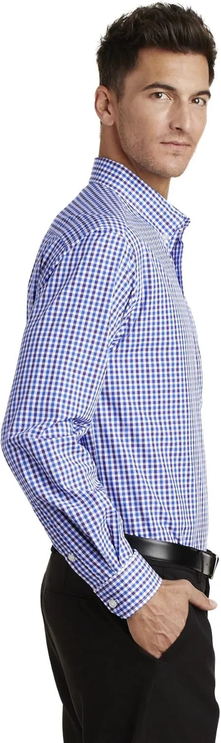 Port Authority Men's Gingham Easy Care Long Sleeve Button-Down Shirt