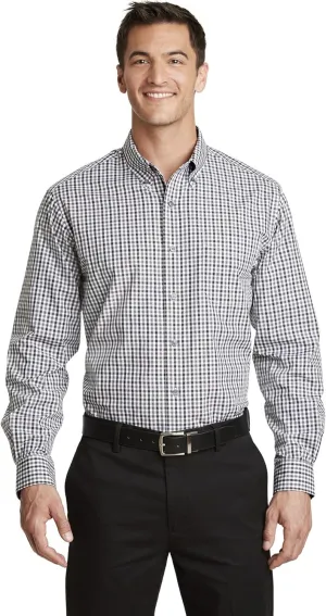 Port Authority Men's Long Sleeve Gingham Easy Care Shirt