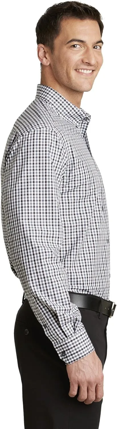 Port Authority Men's Long Sleeve Gingham Easy Care Shirt
