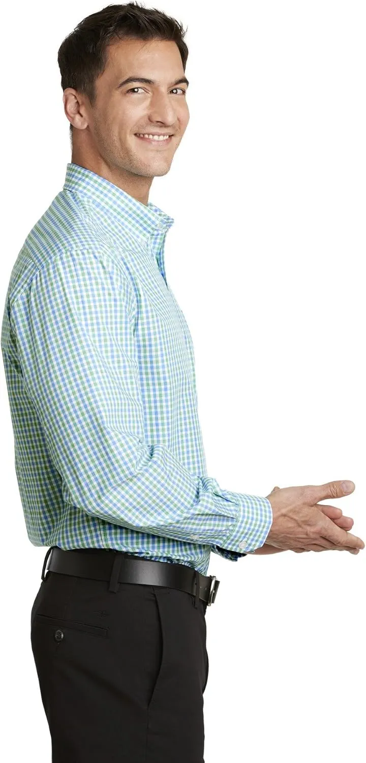 Port Authority Men's Long Sleeve Gingham Easy Care Shirt
