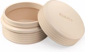 Rinfit Silicone Box for Silicone Rings - 30 Ring Capacity, Travel Organizer for Rings - Compact & Stylish Storage Solution - Nude