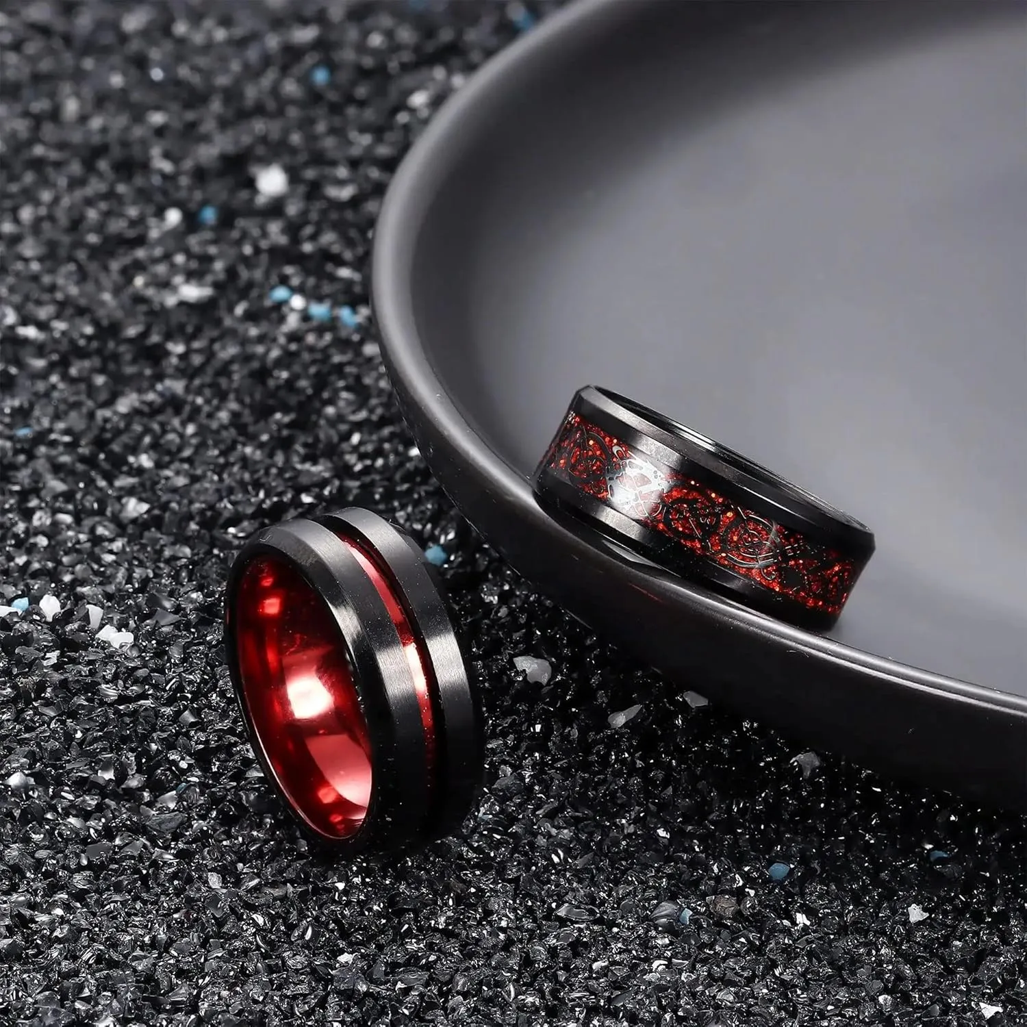 Rings Rings Jewelry Women Men Couple Rings Red Men Rings Women Rings Wedding Party