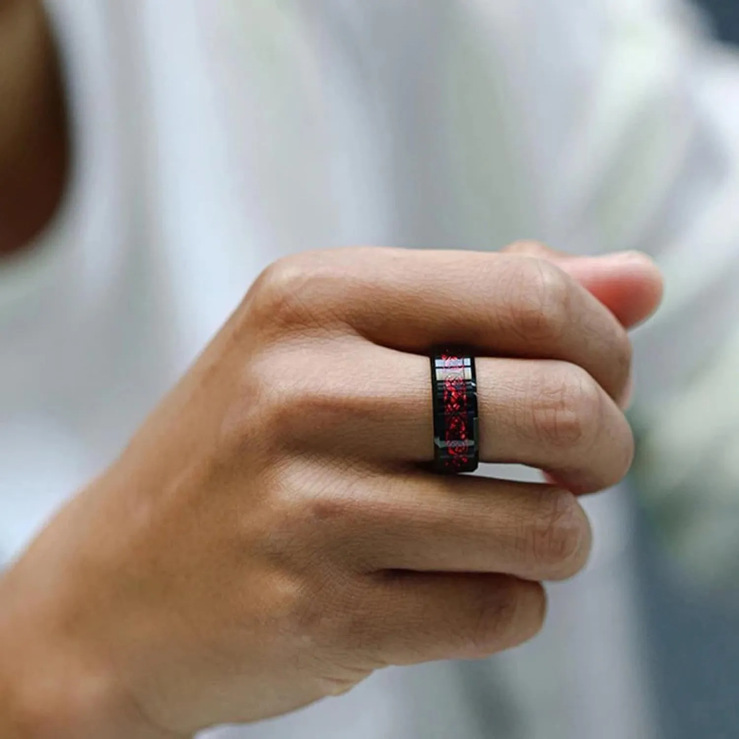 Rings Rings Jewelry Women Men Couple Rings Red Men Rings Women Rings Wedding Party