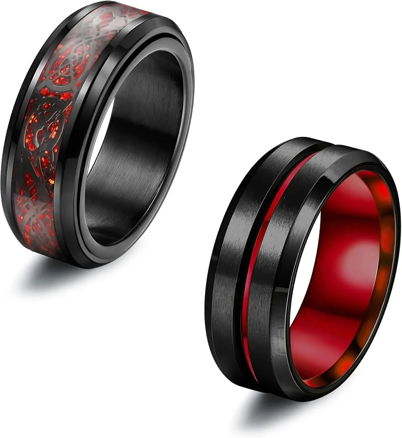 Rings Rings Jewelry Women Men Couple Rings Red Men Rings Women Rings Wedding Party