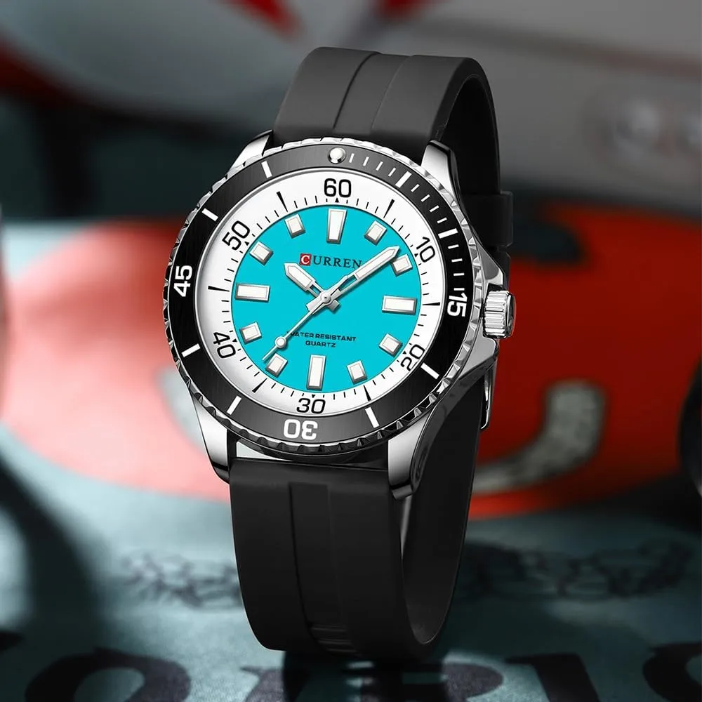 RNONDRY Classic Watches for Men Luxury Silicone Strap Military Army Sports Watch Analog Watch Men Luminous Waterproof Watches