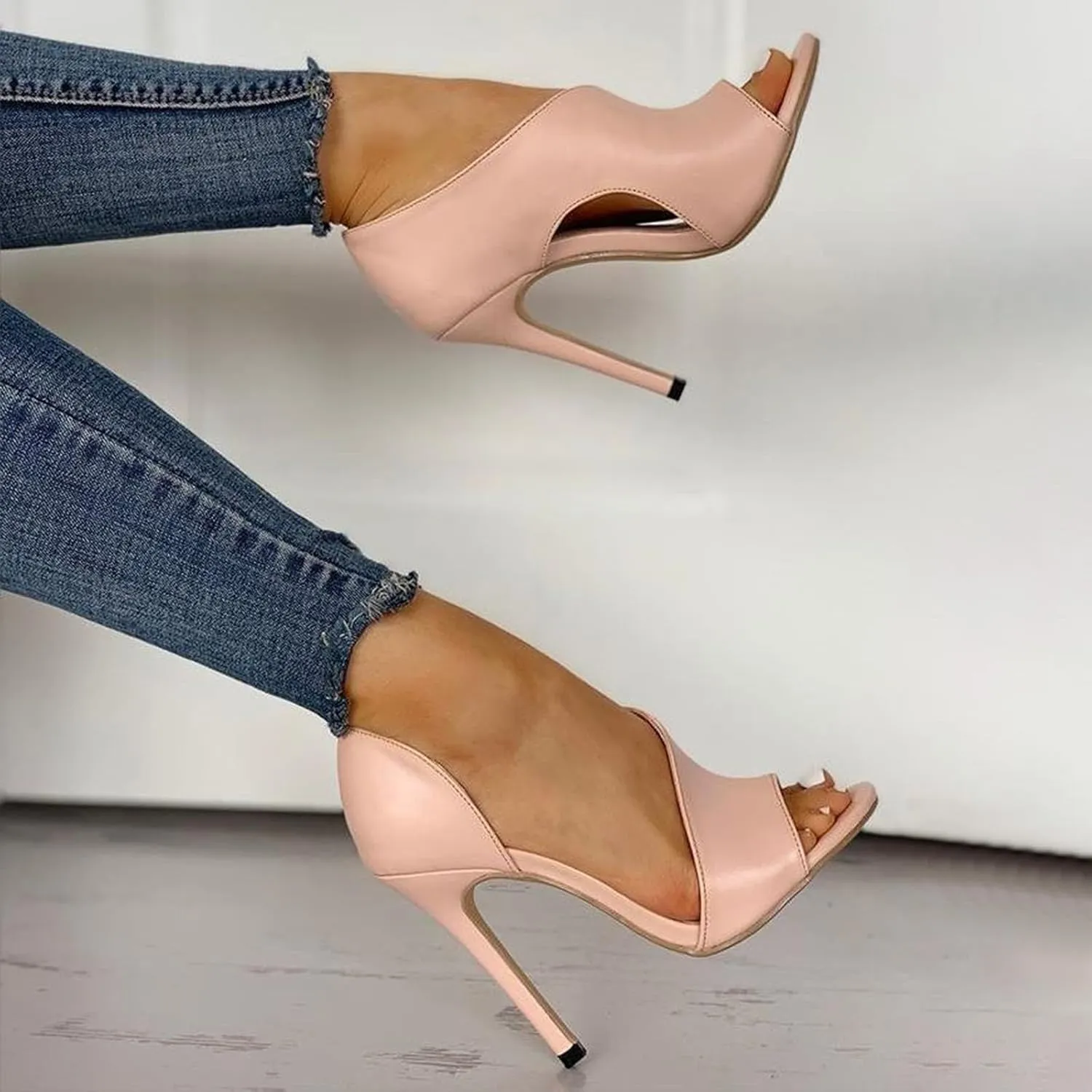 Sandals Women Open Toe Fish Mouth High Heeled Womens Sandals Party Dress Pumps Shoes Outdoor Fashion Sandals