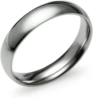 SILVERLINE JEWELRY 4mm High Polished Silver/Yellow Gold/Rose Gold/Black/Blue Tone Stainless Steel Ring for Men Women Wedding Bands Mirror Polished Comfort Fit Size 5-14