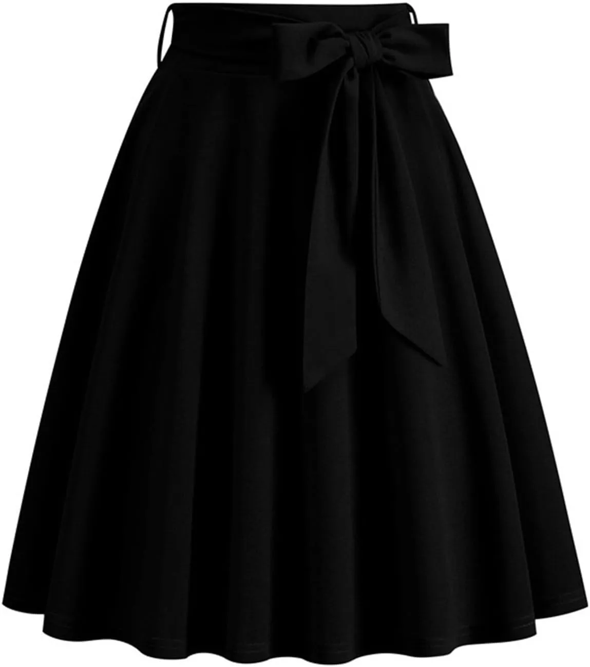 Skirts for Women Knee Length Summer Vacation Comfy Pleated a Line Skirts High Waisted Swing Skater Skirt
