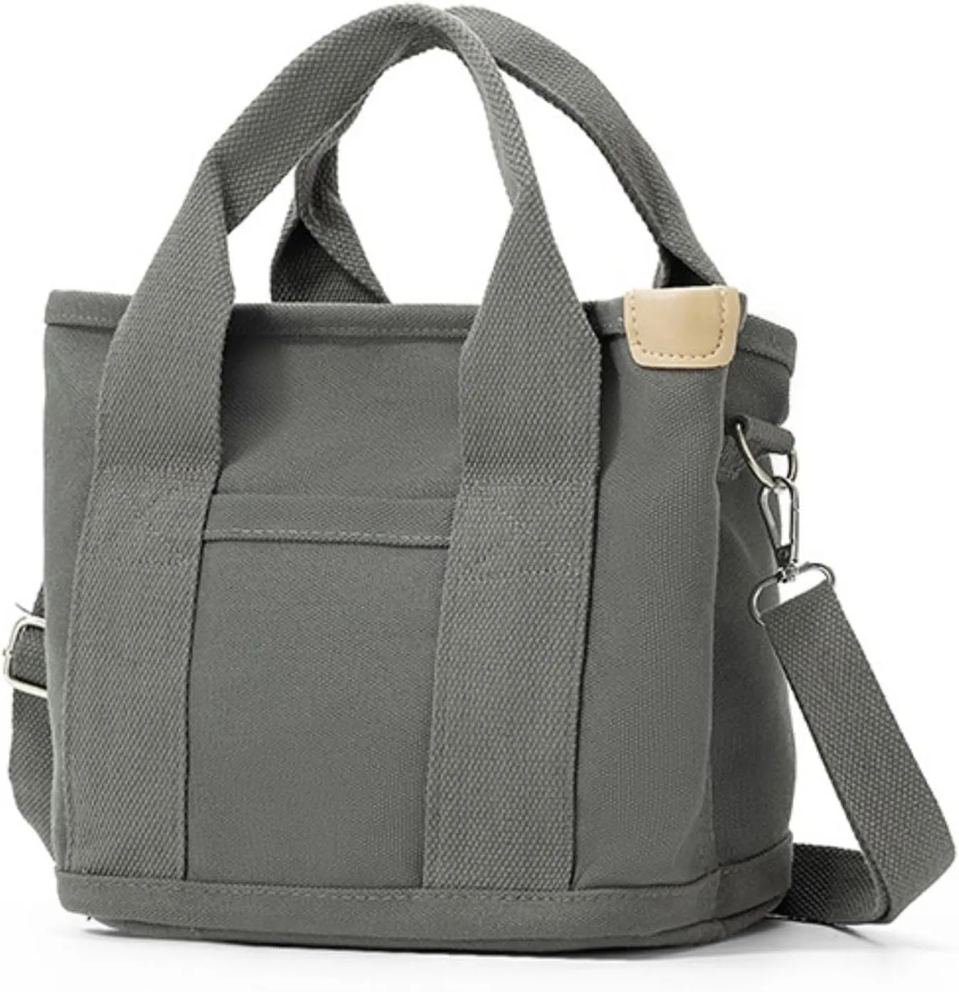 Small Tote Bag with Zipper Canvas Tote Bags Crossbody Bag with Compartments Shoulder Bag Satchel Hobo Bag Messenger Bag