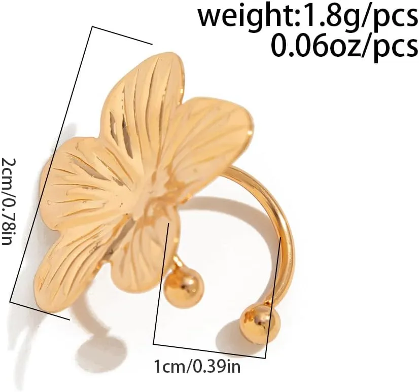 Starfish Shell Ear Cuffs for Women Non Piercing Trendy Summer Earrings Lightweight Beach Jewelry Sun Moon Flower Design Perfect for Vacation Party
