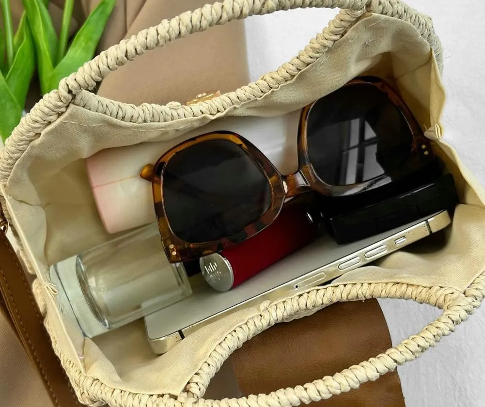 Straw Clutch Purse for Women Summer Beach Bag Shoulder Crossbody Purse Designer Evening Handbags Party Wedding 2025