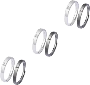 Sun Moon Couple Ring Rings Couples Ring Moon Ring Jewelry for Women Alloy