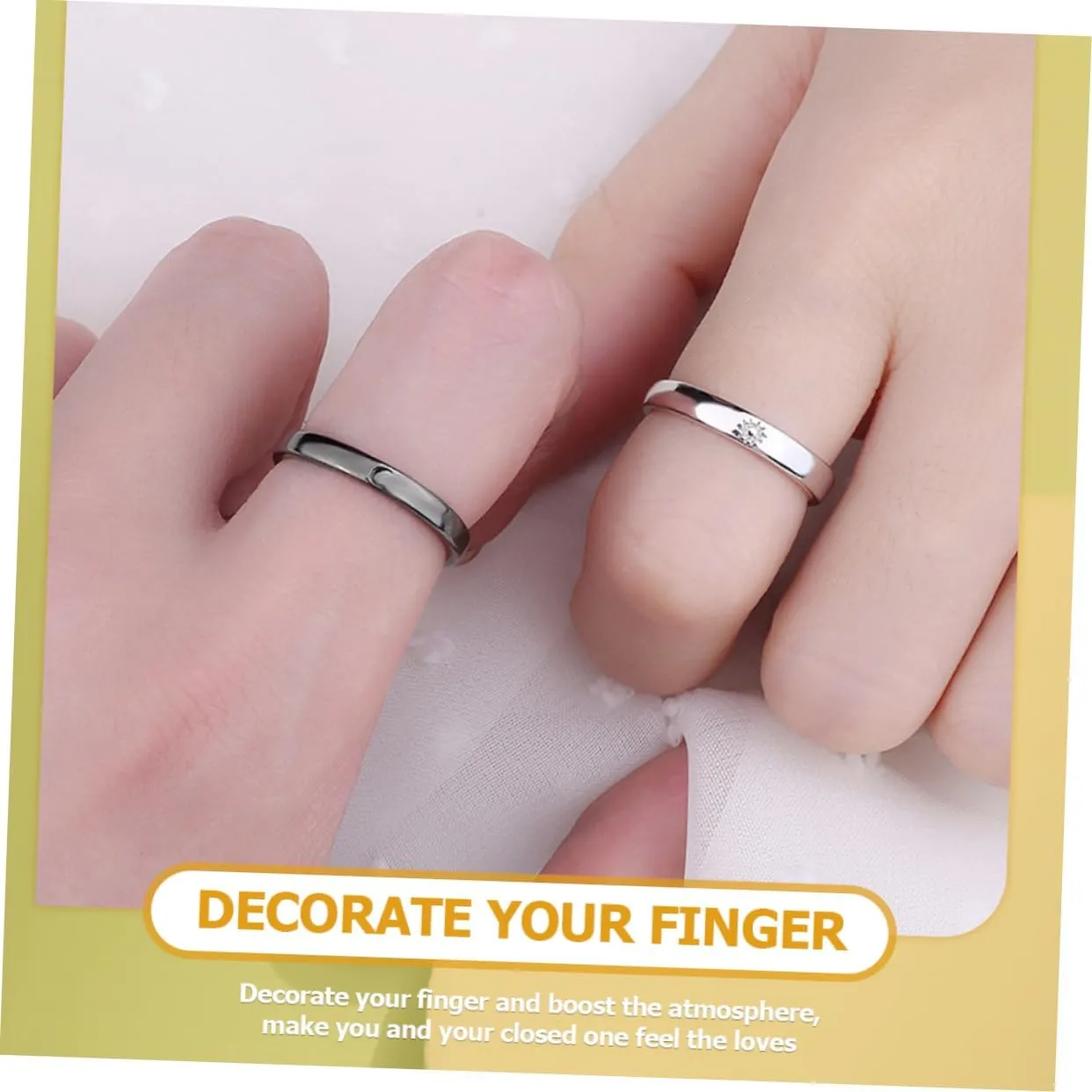 Sun Moon Couple Ring Rings Couples Ring Moon Ring Jewelry for Women Alloy