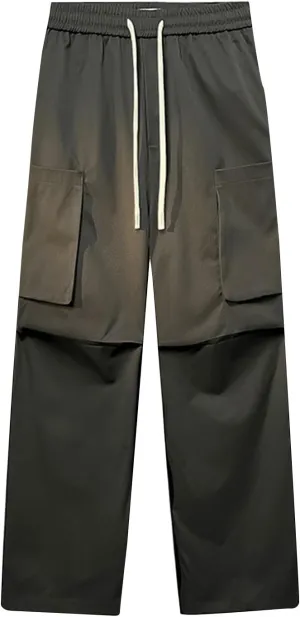 Sweatpants for Men Athletic Tapered Classic Slacks Men Expandable Waist Solid Color Split Airoft Relaxed Fit Pants