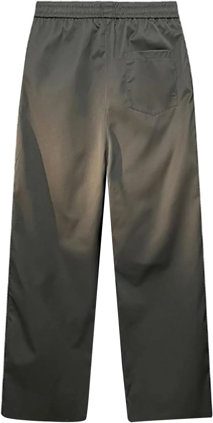 Sweatpants for Men Athletic Tapered Classic Slacks Men Expandable Waist Solid Color Split Airoft Relaxed Fit Pants