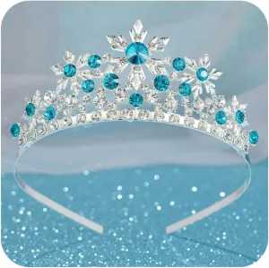 SWEETV Princess Tiara for Little Girls,Tiara Crown Headband Birthday Party Prom Costume Accessories Gift Toddler Kids Baby