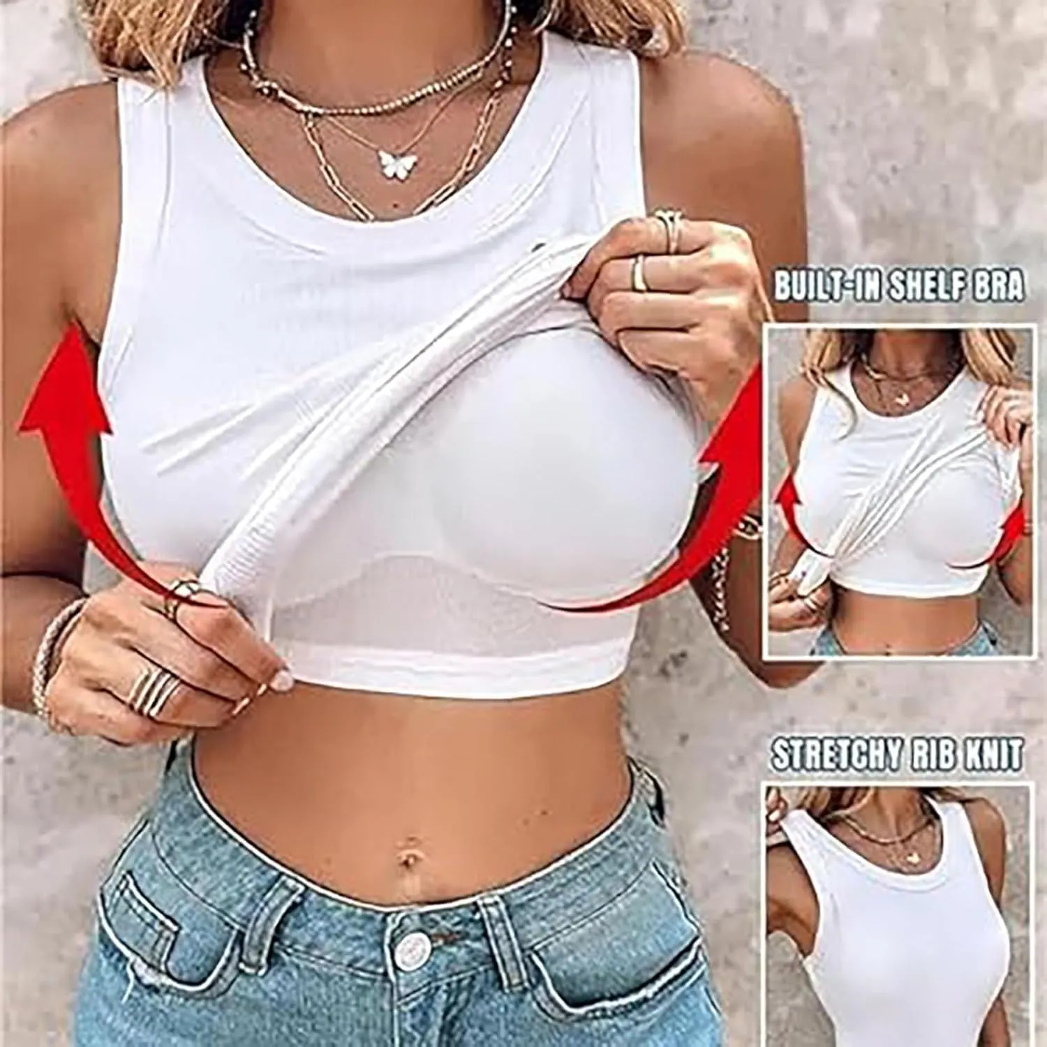 Tank Tops with Built in Bras, Built in Bra Tank Tops for Women, Built in Bra Tops for Women,Sports Padded Cami