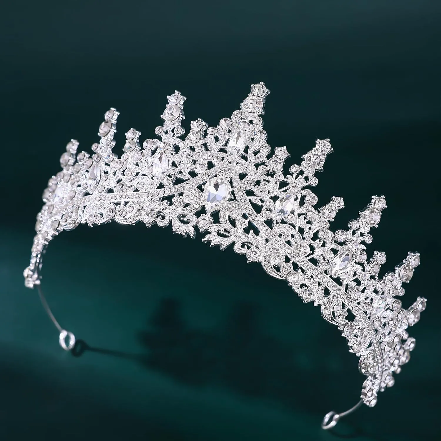 Tiaras and Crowns for women Bridal Jewelry Sets for Wedding Crystal Rhinestone Earrings Necklace Tiaras for Costume Prom Birthday Halloween Pageant Party