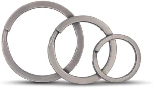 Titanium Key Rings - 3 Pieces in 3 Sizes for Keychains and Carabiners - Durable, Versatile, and Ideal for Everyday Use