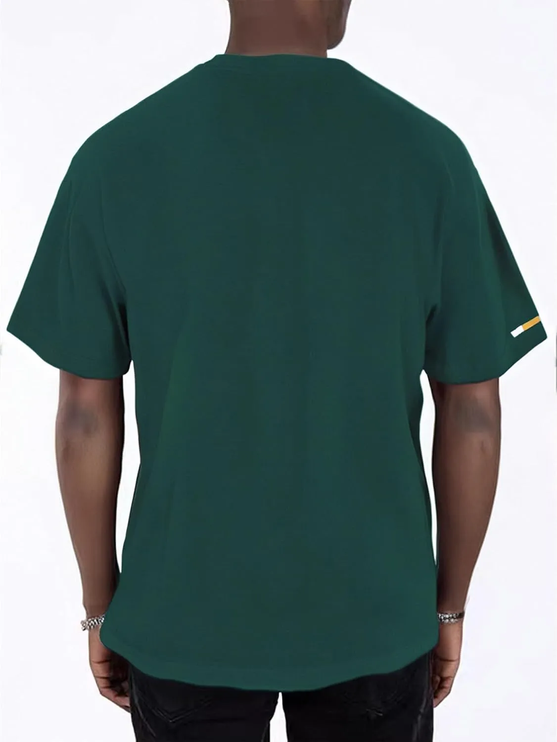 Verdusa Men's Graphic Tees Letter Print Short Sleeve Classic Tops Crewneck Casual T Shirt