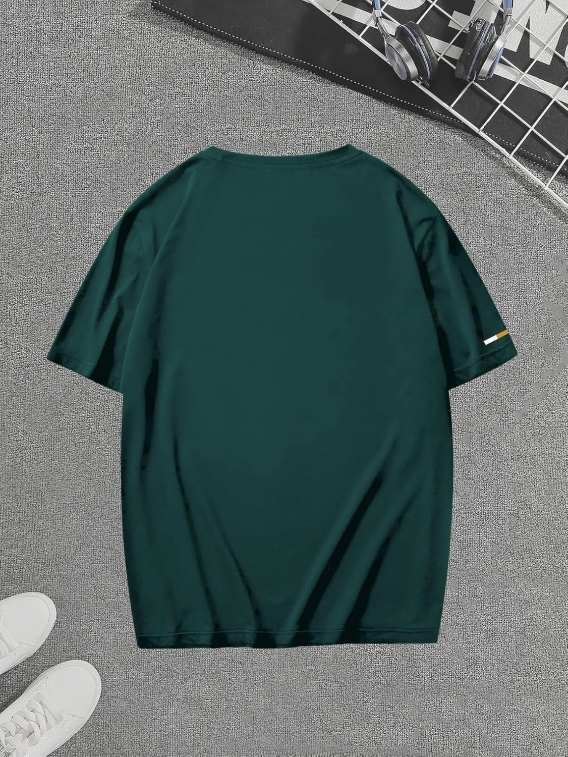 Verdusa Men's Graphic Tees Letter Print Short Sleeve Classic Tops Crewneck Casual T Shirt