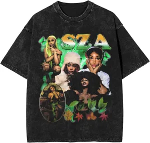 Vintage Oversized T Shirt Szas Mens Summer Sport Tee Classic Short Sleeves Tops
