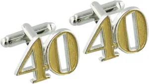 wdd 40th Birthday Cufflinks
