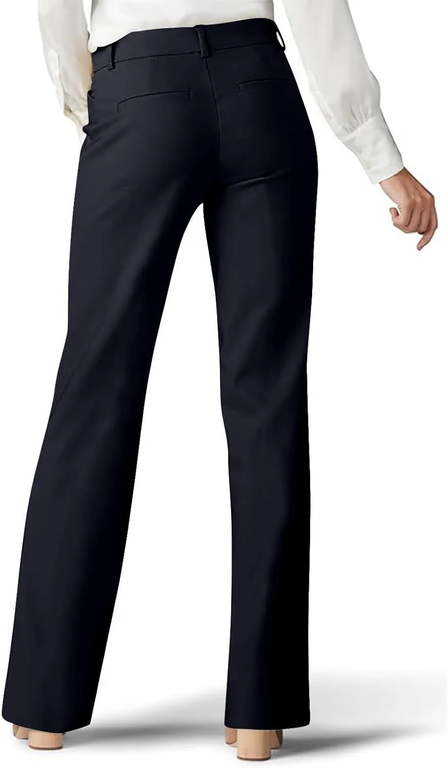 Women Dress Pants Flare Leggings Work Office Pant Wide Leg Slacks High Waist Bootcut Business Trousers Bottoms Clothes