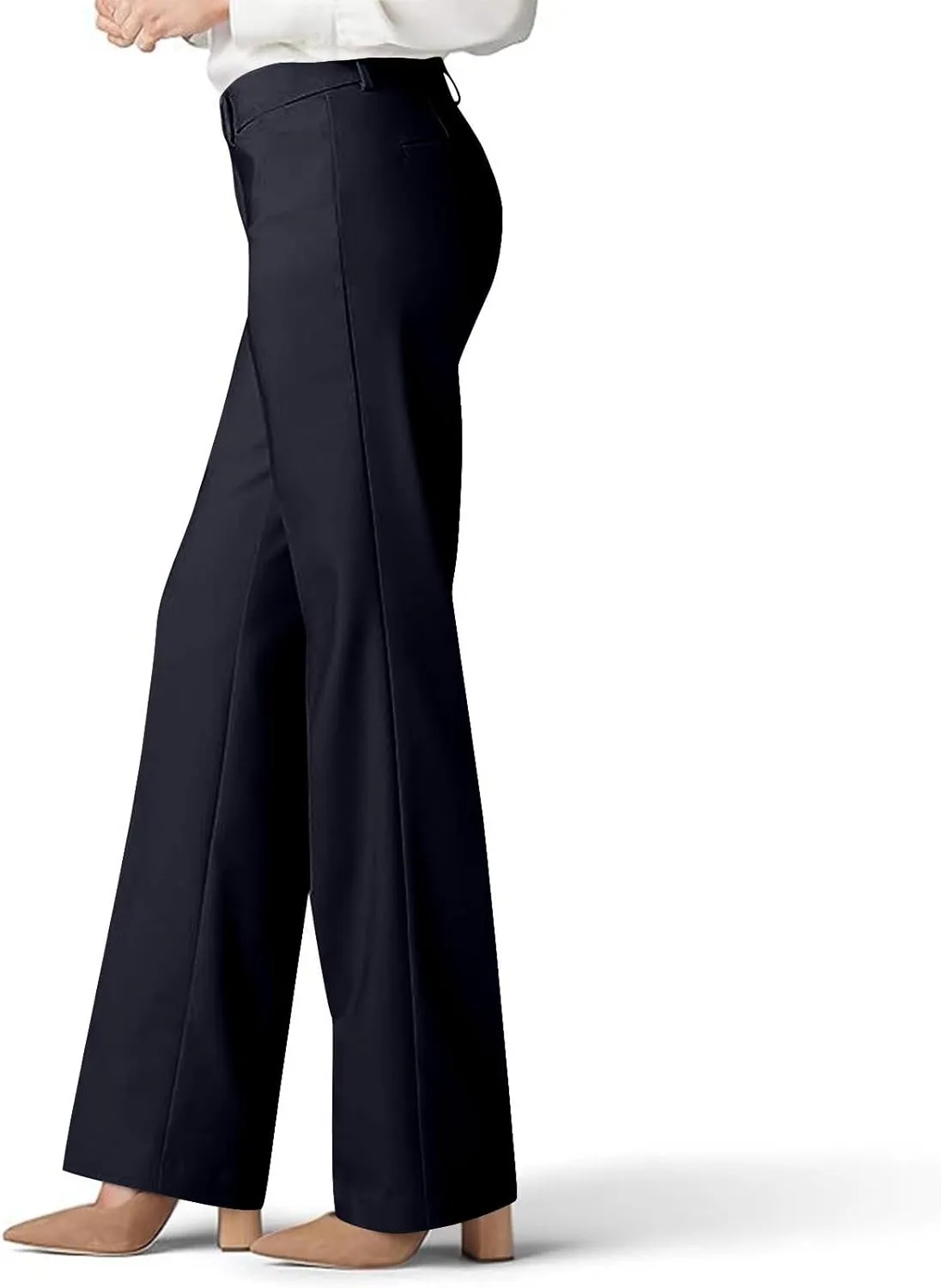 Women Dress Pants Flare Leggings Work Office Pant Wide Leg Slacks High Waist Bootcut Business Trousers Bottoms Clothes