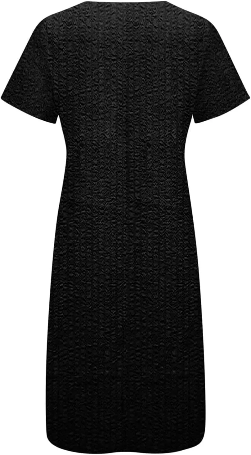 Women Sun Dresses Vneck Dresses Sun Dresses for Women Short Sleeve Maxi Long Beach Festival Hawaiian Sun Dresses
