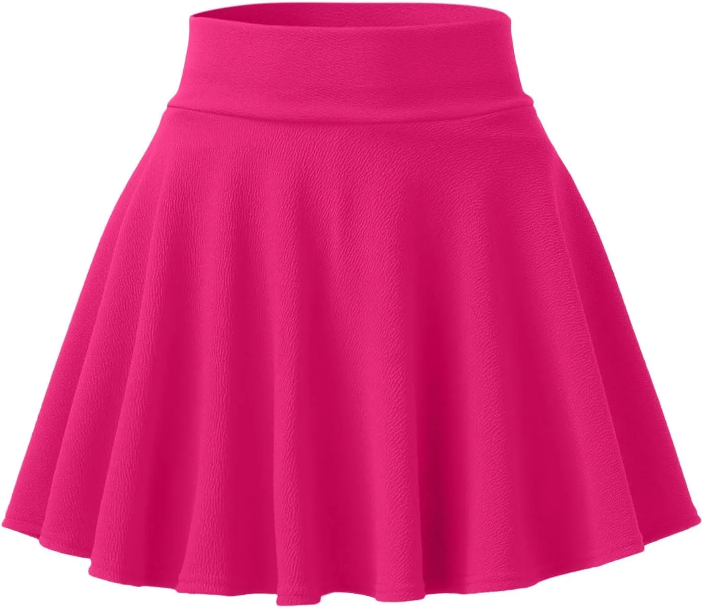 Women's Casual Stretchy Flared Pleated A-Line Mini Skater Skirt with Shorts Skater Party Skirt