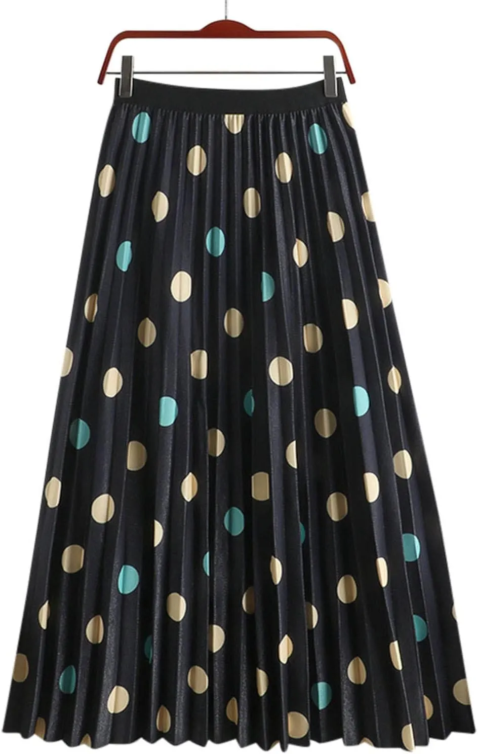 Womens High Waist Skirt Women 2023 Spring Summer Floral Long Skirts A Line Skirts Floral Pleated Swing Print Midi
