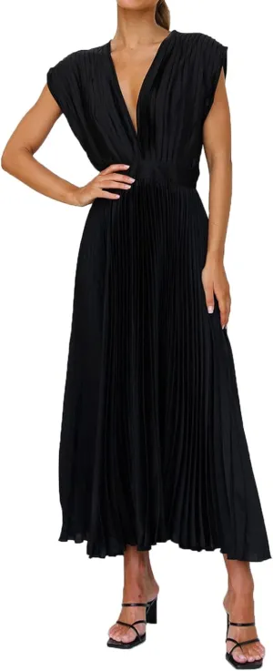 Womens Large Loose Sexy Pleated Dress Casual Loose Zipper Sleeveless Dress Ball Gown Plus Size Dresses for Women