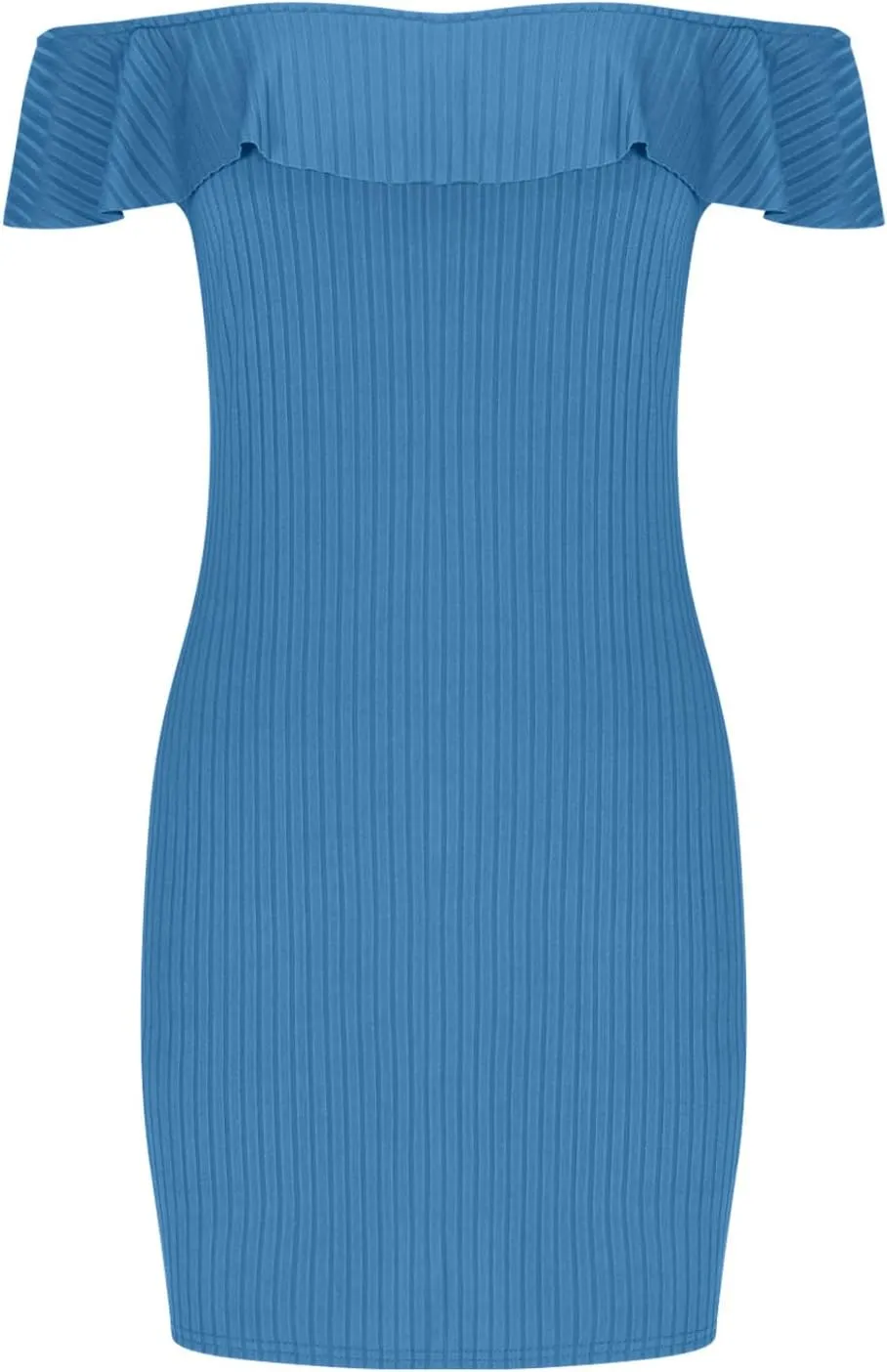 Women's Off The Shoulder Bodycon Mini Dress Slim Fit Elegant Ruffle Party Club Cocktail Dresses