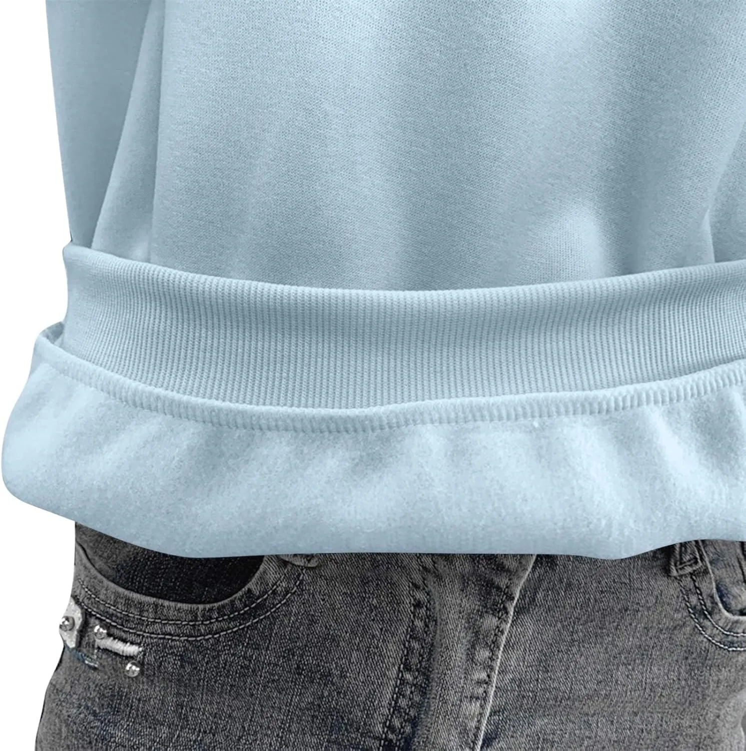 Women's Oversized Round Neck Sweatshirts Long Sleeve Turtleneck Sweatshirt Fall Classic Pullover Tops