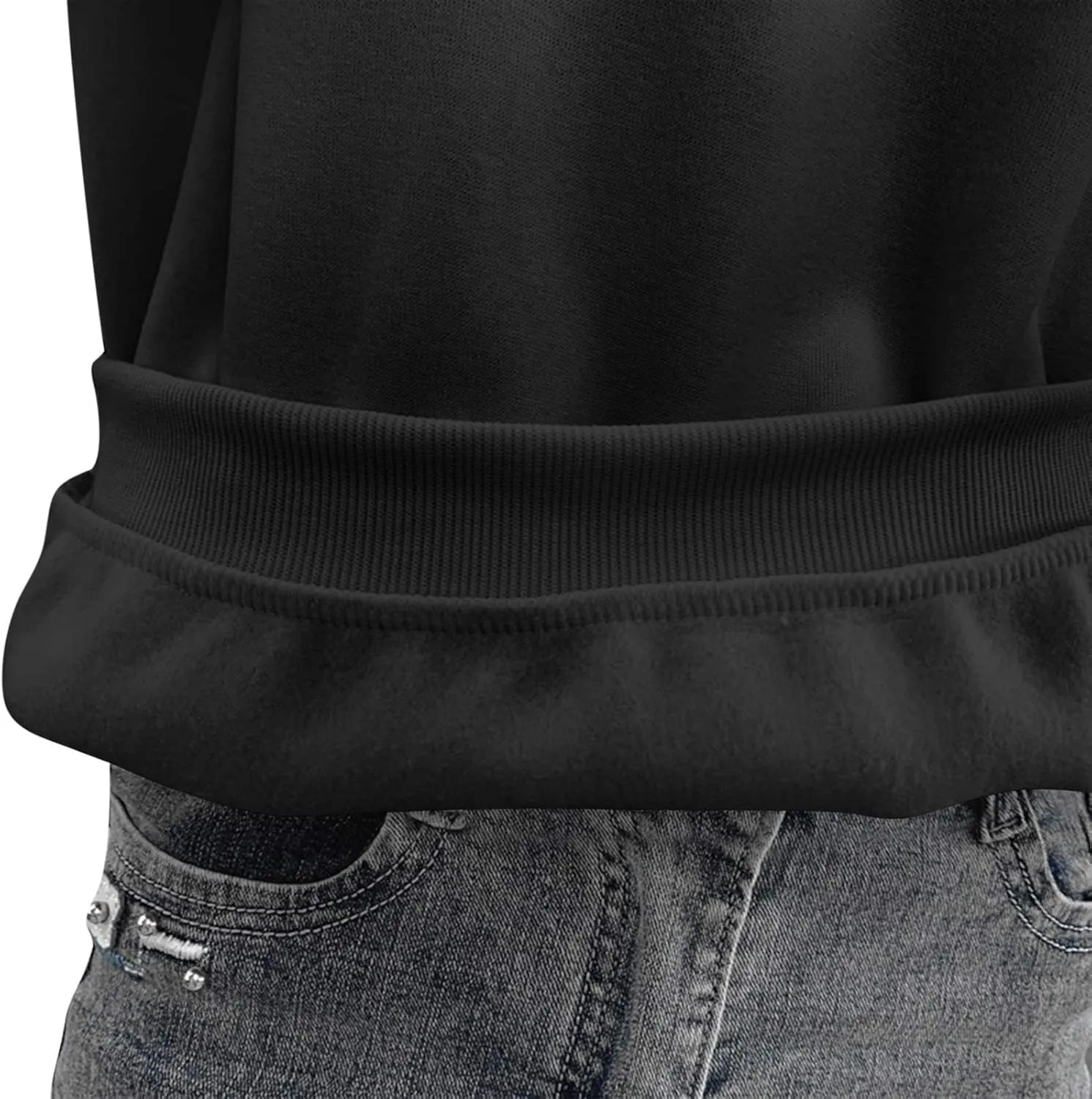 Women's Oversized Round Neck Sweatshirts Long Sleeve Turtleneck Sweatshirt Fall Classic Pullover Tops