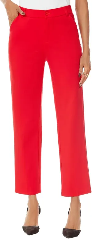 Women's Straight Leg Dress Work Ankle Pants Business Office Casual Slacks with Pockets