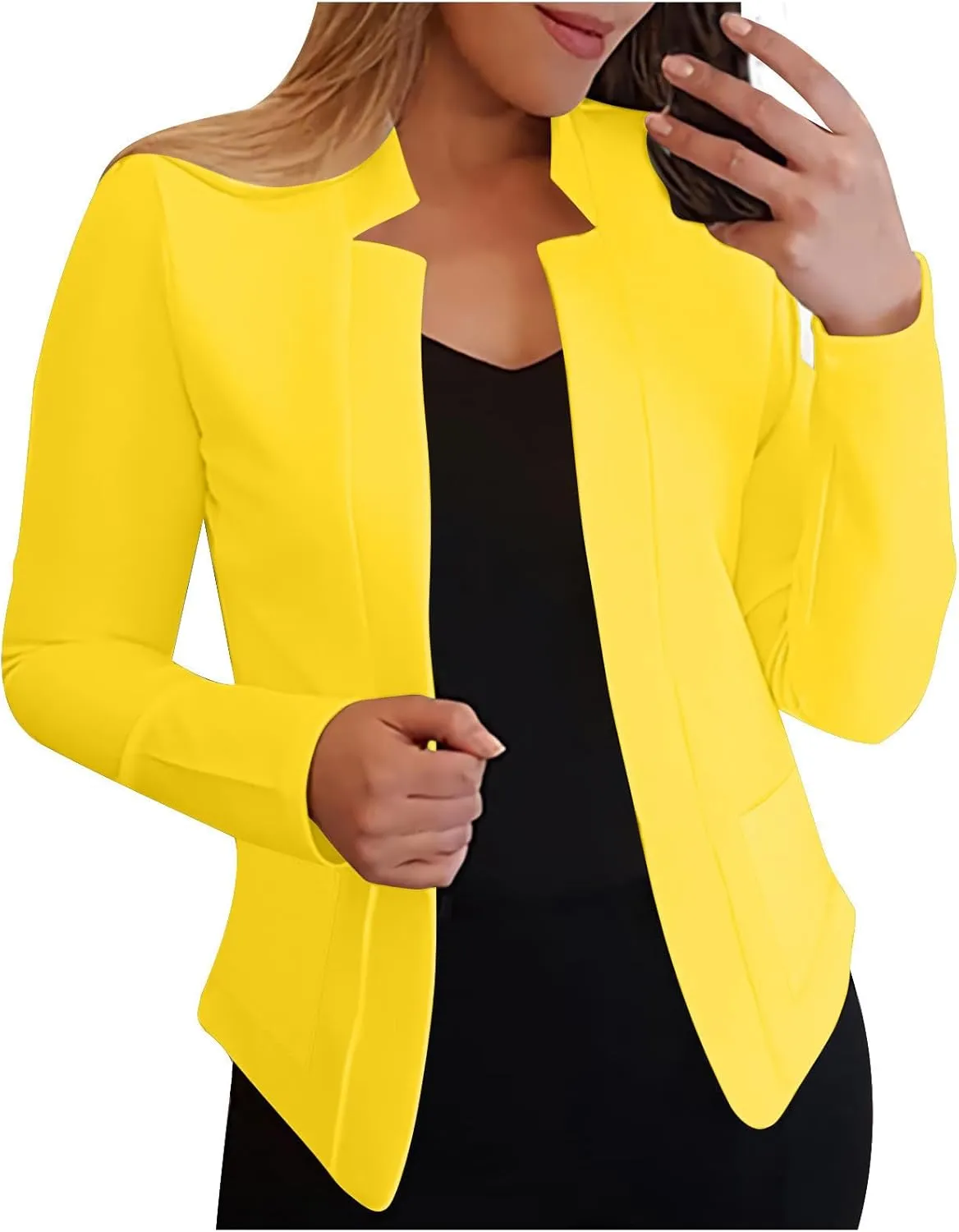 Women's Work Office Blazer Fall Fashion Business Casual Long Sleeve Petite Blazer Dressy Suit Jackets Trendy Outfits