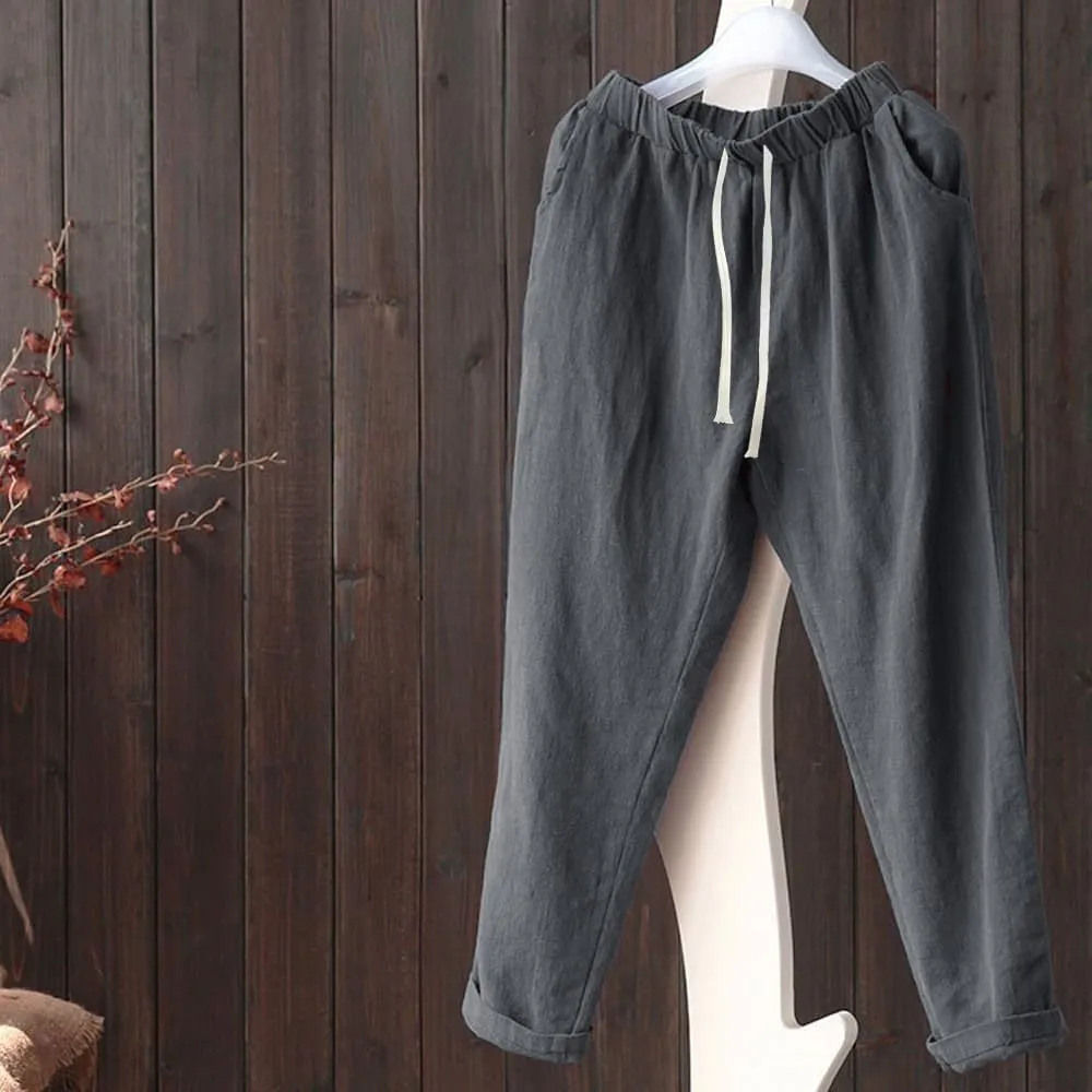 Women'sCasual Wide Leg Pants Plus Size Women Pants Baggy Loose Trousers Casual Lady Wide Leg Casual Palazzo Pants