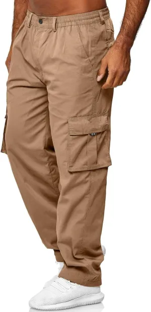 Work Cargo Pants for Men Lightweight Relaxed Fit Dress Trousers Outdoor Hiking Joggers Pant with Multi Pockets