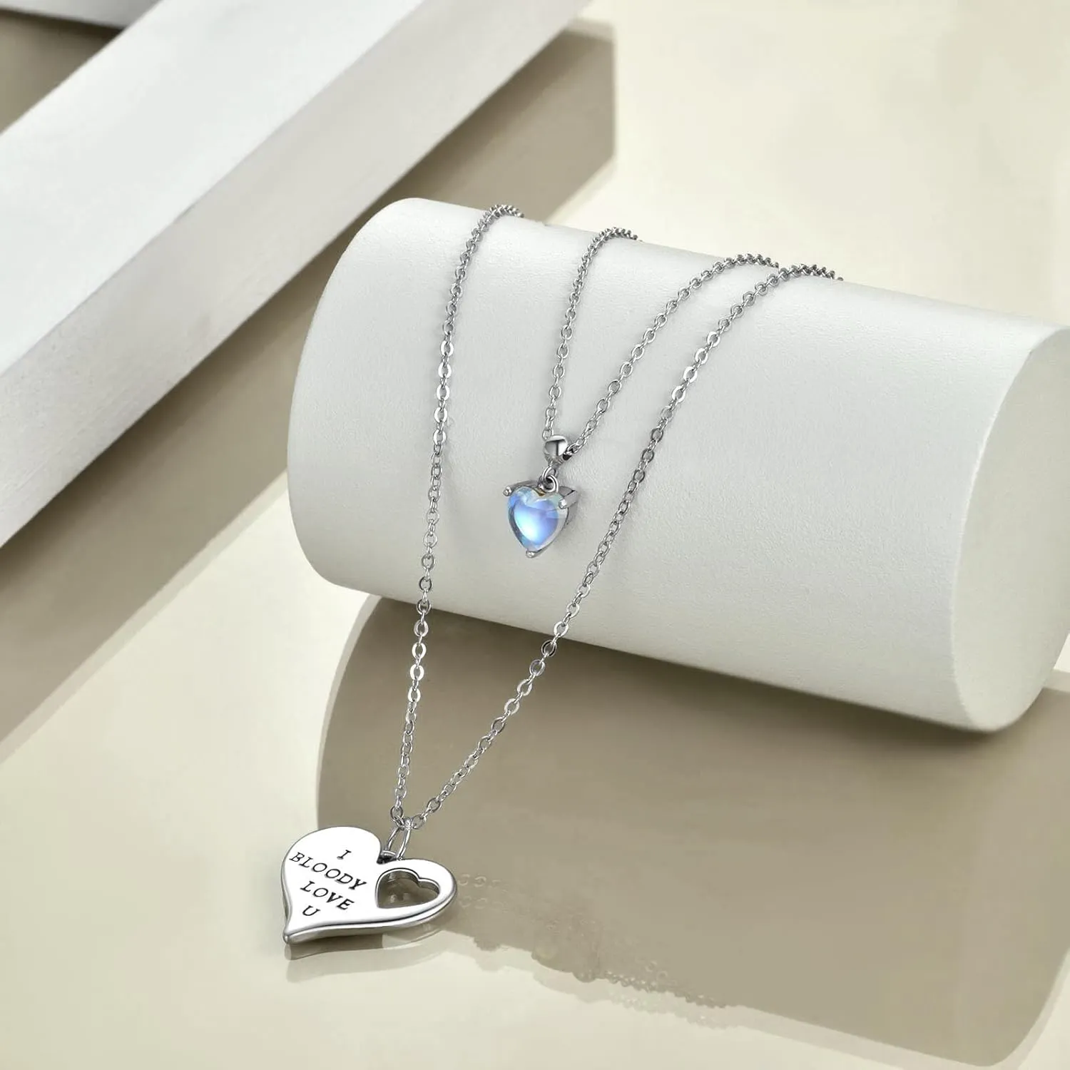 YAFEINI Cute Animal Necklace Sterling Silver Turtle/Dragon/Elephant/Fox/Mermaid Jewelry Gifts for Women