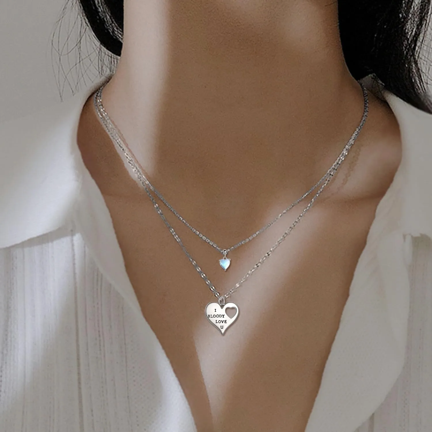 YAFEINI Cute Animal Necklace Sterling Silver Turtle/Dragon/Elephant/Fox/Mermaid Jewelry Gifts for Women