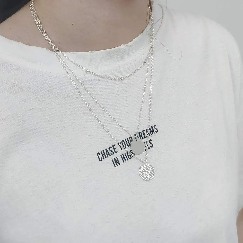 YANCHUN Layered Necklace for Women Stackable Necklaces Set Dainty Chain Necklace Layering Stack Charm Necklace Trendy Jewelry Christmas Gifts Stuffs Stocking Stuffers for Women